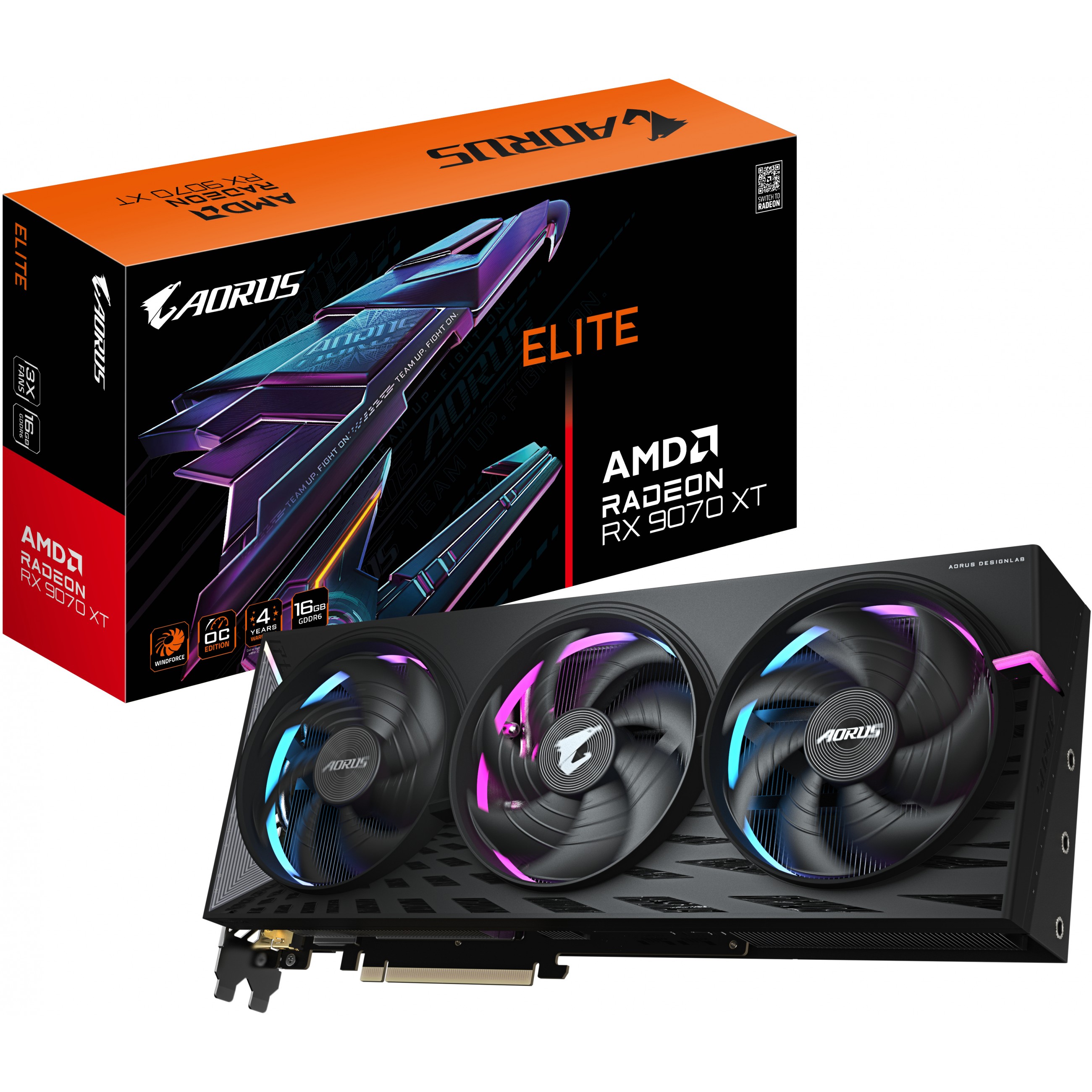 GIGABYTE AORUS Radeon RX 9070 XT ELITE 16GB