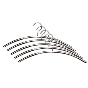 KERKMANN Chrom-Kleiderbügel, chrom Stärke: 10 mm, Länge: 460 mm, gebogen - 1 St