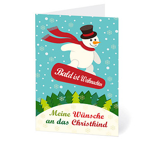 LUMA Weihnachtskarte Wünsche an das Christkind DIN B6