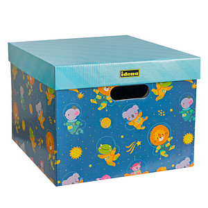 2 Idena Spielzeugkisten bunt 33,0 x 35,0 x 25,5 cm