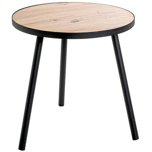 HAKU Möbel Beistelltisch Holz bergen-eiche 50,0 x 50,0 x 52,0 cm