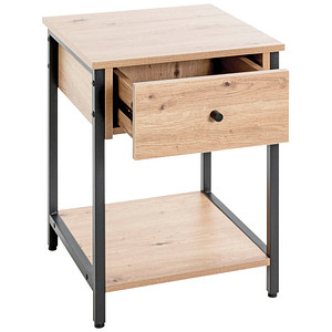 HAKU Möbel Beistelltisch Holz bergen-eiche 40,0 x 40,0 x 55,0 cm
