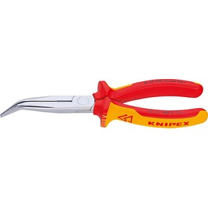 KNIPEX Flachrundzange mit Schneide, 200 mm