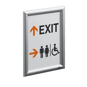 DURABLE Plakatrahmen, DIN A4, 25 mm Profil, Aluminium