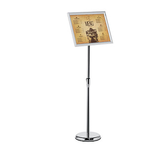 DURABLE Info-Bodenständer, Aluminium-Klapprahmen, DIN A3