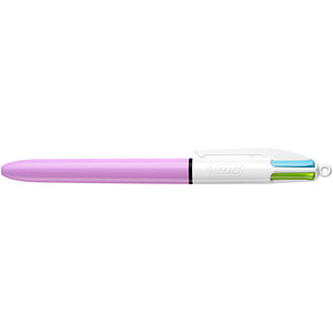 BIC 4-Farben-Kugelschreiber Fun lila Schreibfarbe farbsortiert, 1 St.