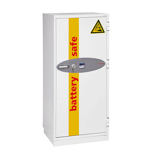 phoenix Tresor Battery Commander mit Feuerschutz signalweiß 69,0 x 65,0 x 168,5 cm