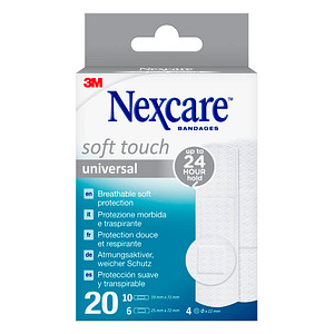 Nexcare™ Pflaster Soft Touch Universal N0520ASNEW weiß, 20 St.
