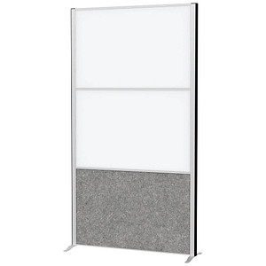 MAUL Stellwandsystem MAULconnecto, 1x Akustik/2x Whiteboard