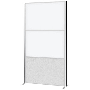 MAUL Stellwandsystem MAULconnecto, 1x Akustik/2x Whiteboard