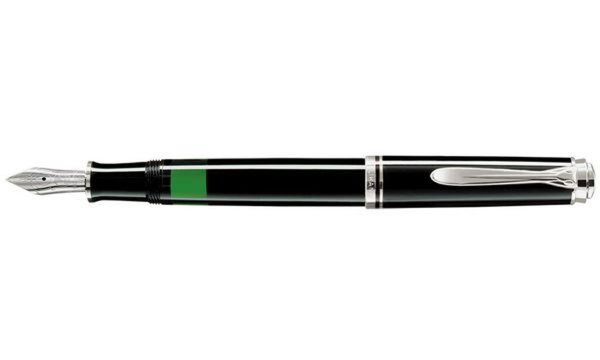Pelikan Füllhalter "Souverän 405", schwarz/silber, B