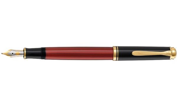 Pelikan Füllhalter "Souverän 600", schwarz/rot, F