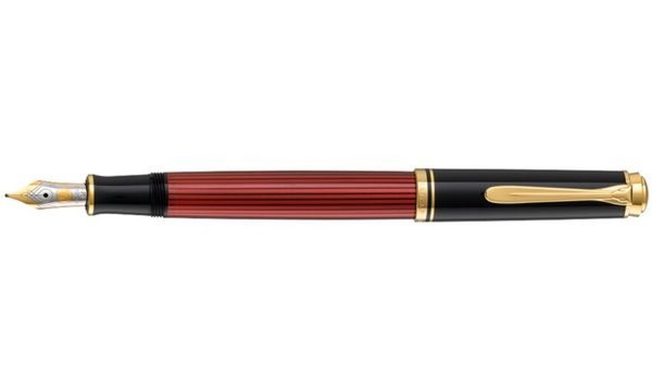Pelikan Füllhalter "Souverän 400", schwarz/rot, B