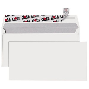 dots Briefumschläge DIN lang ohne Fenster weiß 250 St.