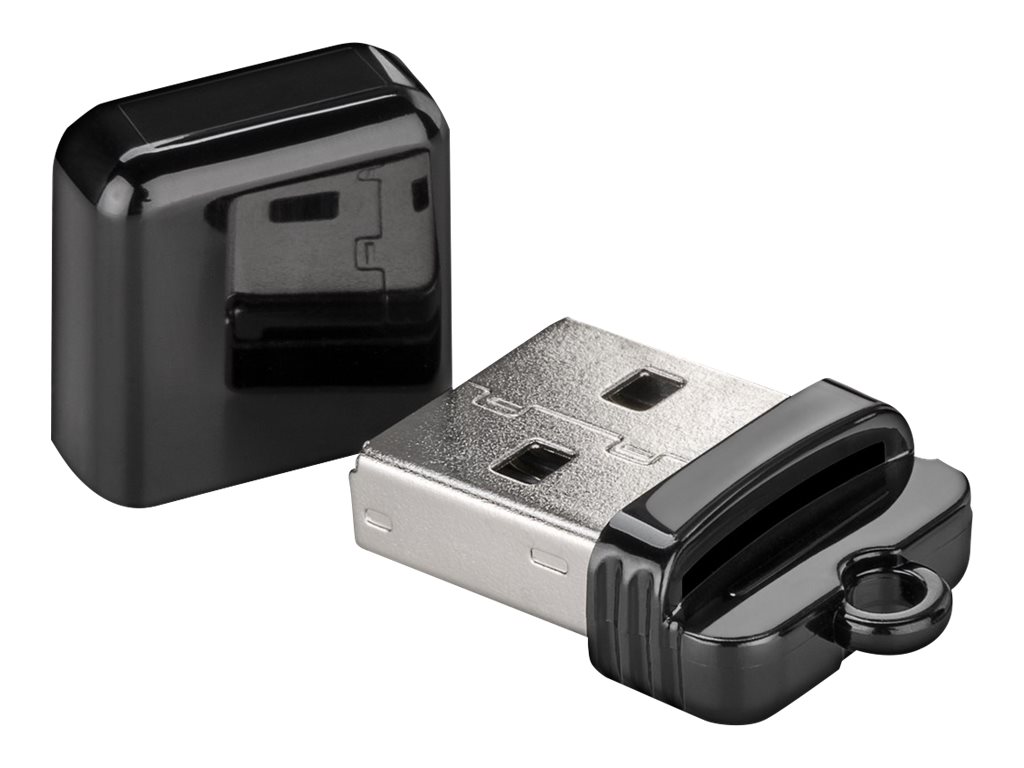 WENTRONIC Goobay Kartenlesegerät USB 2.0 - zum Lesen von Micro SD und SD Speich