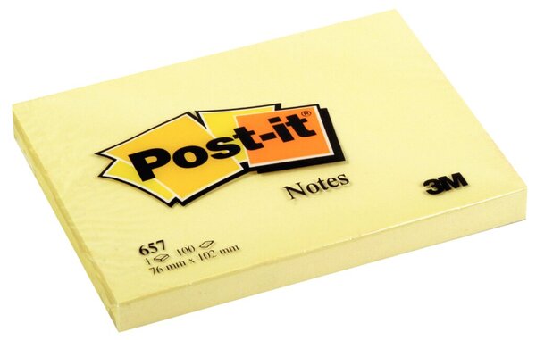 Post-it® Haftnotizen Standard 657 gelb 12 Blöcke