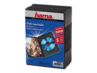 HAMA DVD-Leerhülle 5er-Pack schwarz 51297