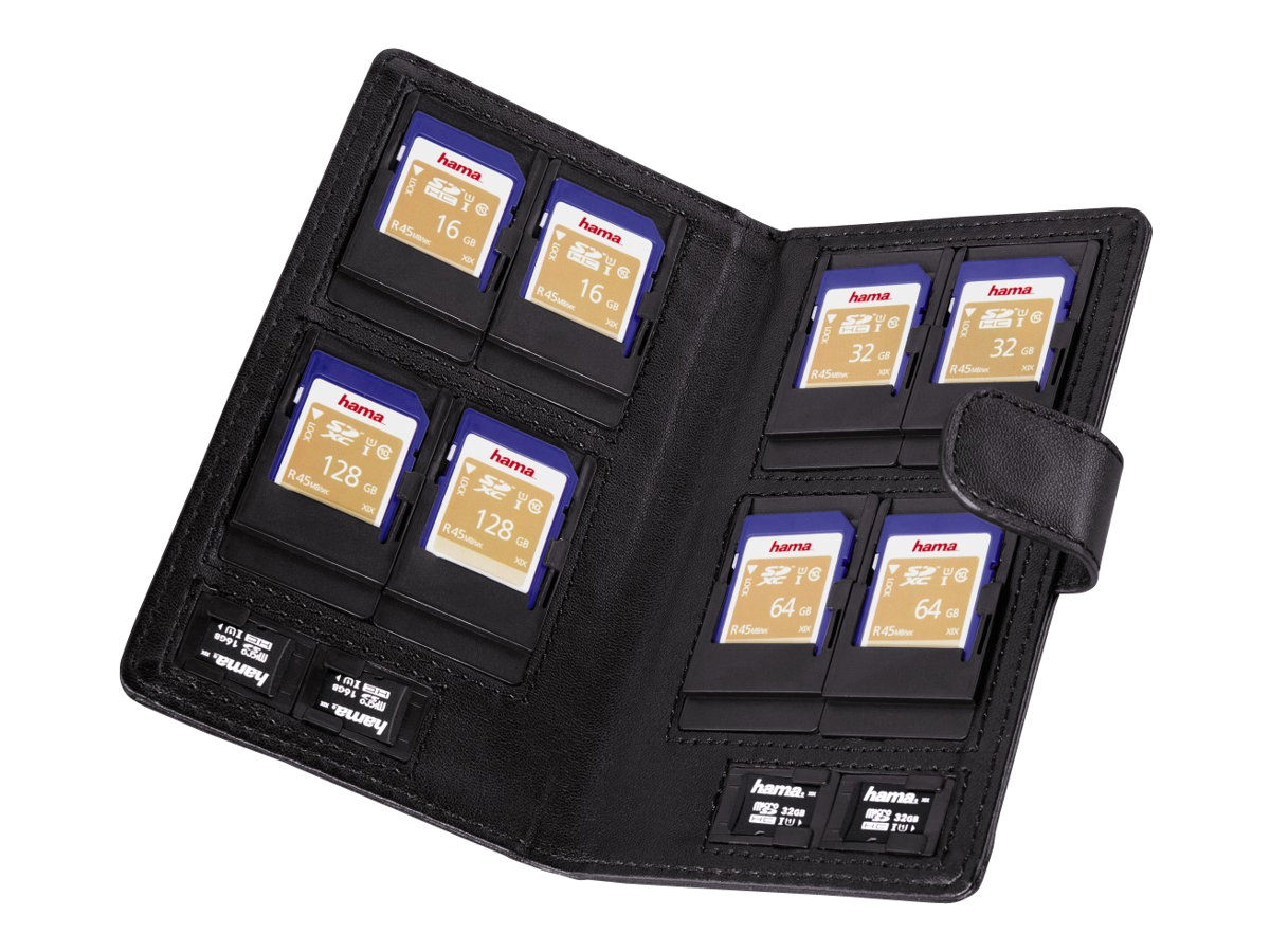 HAMA Memory Card Case  Vegas schwarz SD/microSD         95964
