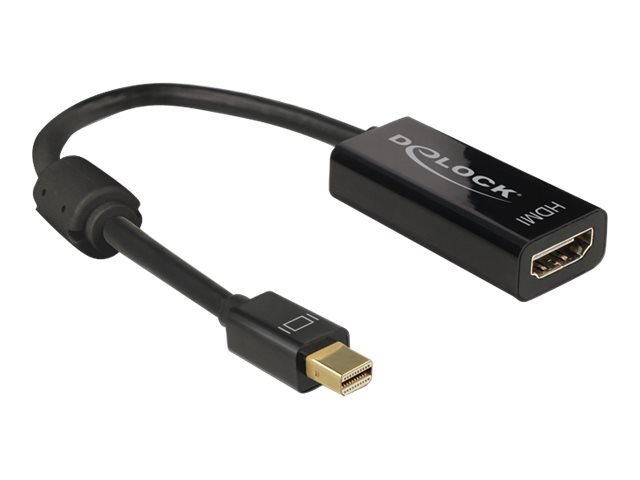 DeLOCK Mini-DisplayPort/HDMI Adapter 4K, Passiv 0,20 m schwarz