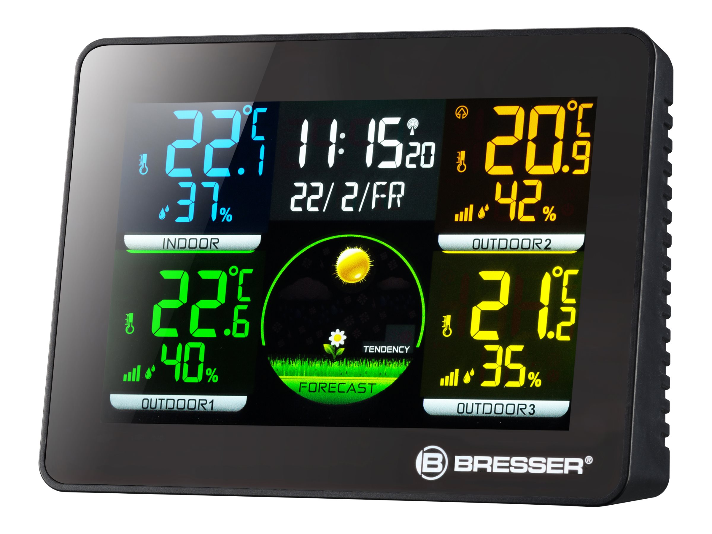 BRESSER Thermo-/Hygrometer Quadro NLX