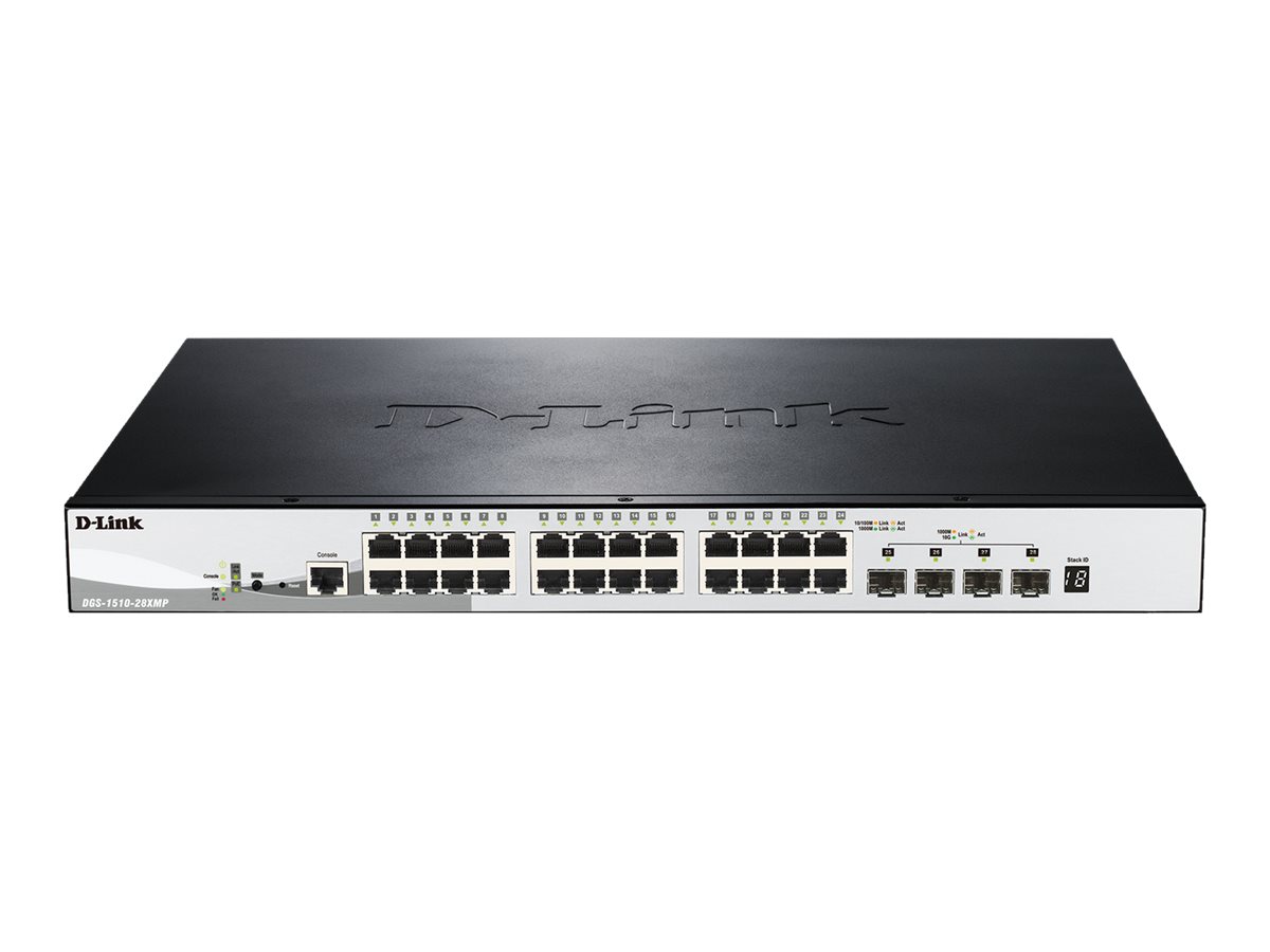 D-LINK 28-Port Smart Managed PoE+ Gigabit Stack Switch 4x 10Gdlink|green 3.0, 2