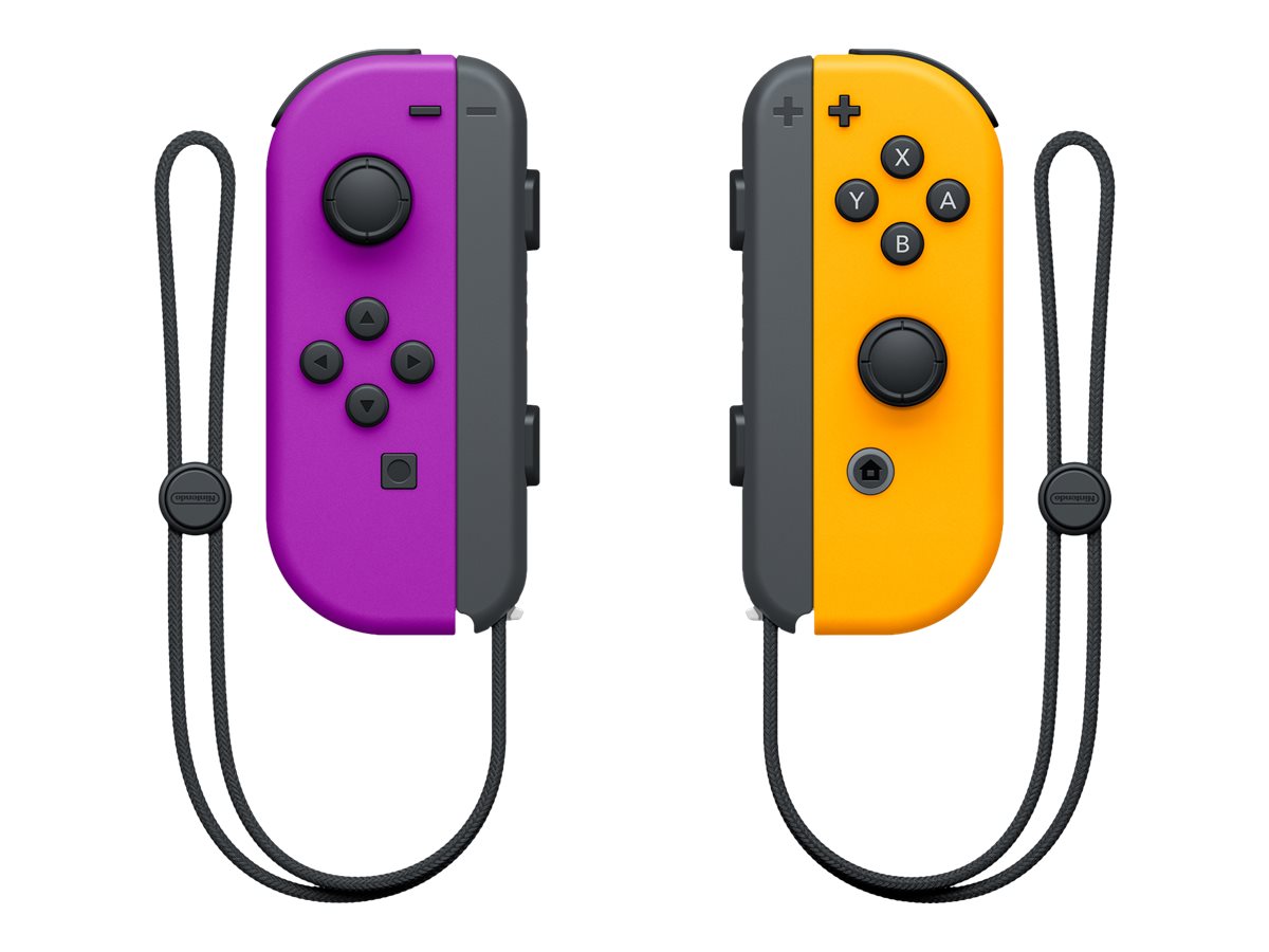 NINTENDO Switch Joy-Con Lila / Neon Orange 2er Set