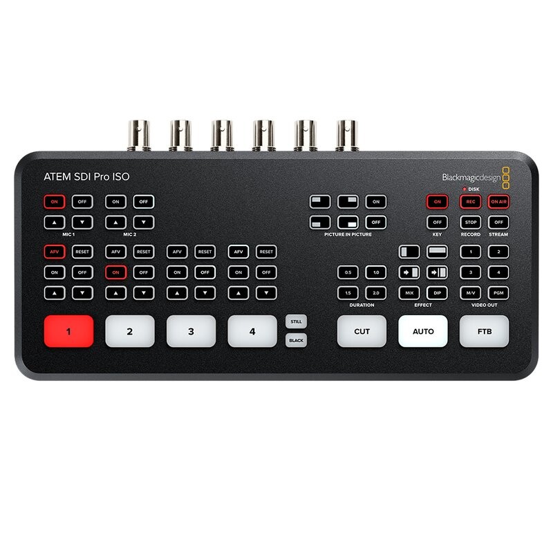 BLACKMAGIC DESIGN ATEM SDI PRO ISO - Full HD - 1280 x 720,1920 x 1080 Pixel - 7
