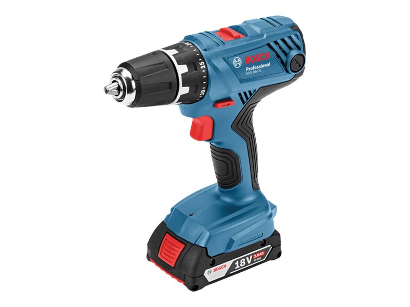 BOSCH Akku-Bohrschrauber GSR 18V-21 2xAkku GBA 18V Ladegerät GAL 18V-20