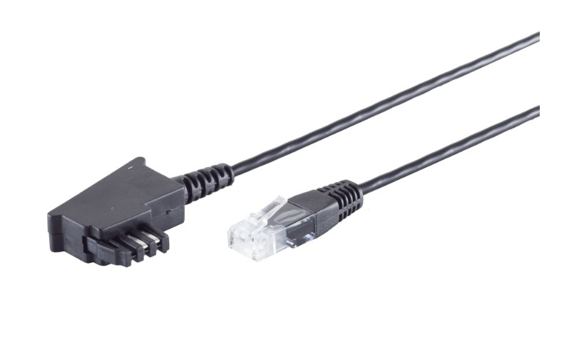 SHIVERPEAKS S/CONN maximum connectivity TAE-F Stecker auf RJ45 Stecker, VDSL Ro