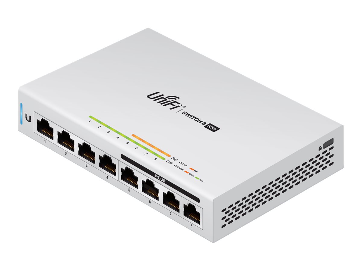 UBIQUITI NETWORKS Ubiquiti UniFi Switch  8,  60W,  8 Gbit Ports, 4 * PoE out