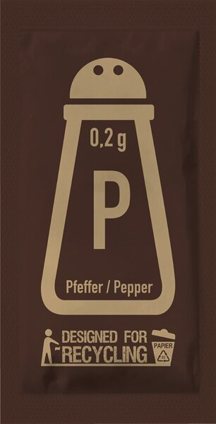 HELLMA Pfeffer-Portion, einzeln verpackt, im Karton