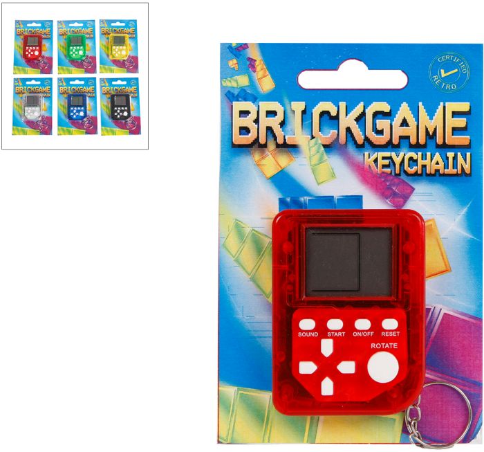Mini Brickgame Keychain 6-fach sortiert