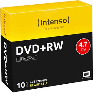 DVD+RW 10er Slimcase 4x