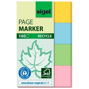 SIGEL Haftmarker "Recycle", 20 x 50 mm, 160 Blatt (HN604)