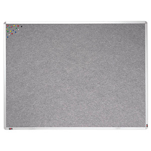 dots Pinnwand 120,0 x 90,0 cm Textil grau