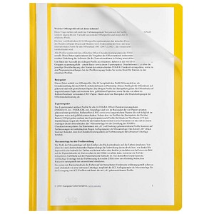 25 dots Schnellhefter Kunststoff gelb DIN A4