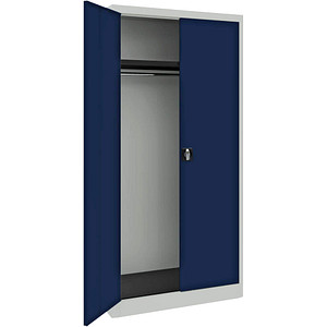 mauser Stahlschrank blau / grau 95,0 x 50,0 x 195,0 cm