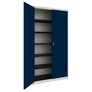 mauser Stahlschrank blau / grau 120,0 x 50,0 x 220,0 cm