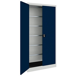 mauser Stahlschrank blau / grau 95,0 x 50,0 x 195,0 cm