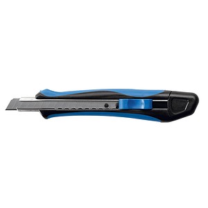WEDO Profi-Cutter Premium Soft-Cut, Klinge: 9 mm Farbe: schwarz-blau, gummierte