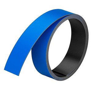 FRANKEN Magnetband (L)1.000 x (T)20 x (H)1 mm, blau zum Selbstzuschnitt, magnet