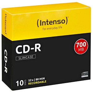Intenso CD-R 80 700 MB 10er Slimcase 52x