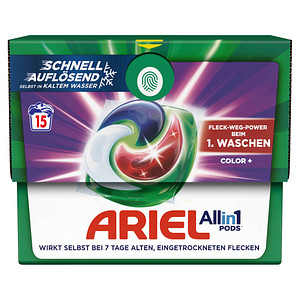 ARIEL Waschmittel Pods All-in-1 Color+, 15 WL