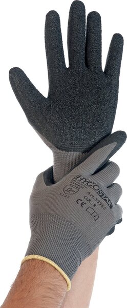 HYGOSTAR Arbeitshandschuh "NYLON - SKILL", grau, XXL