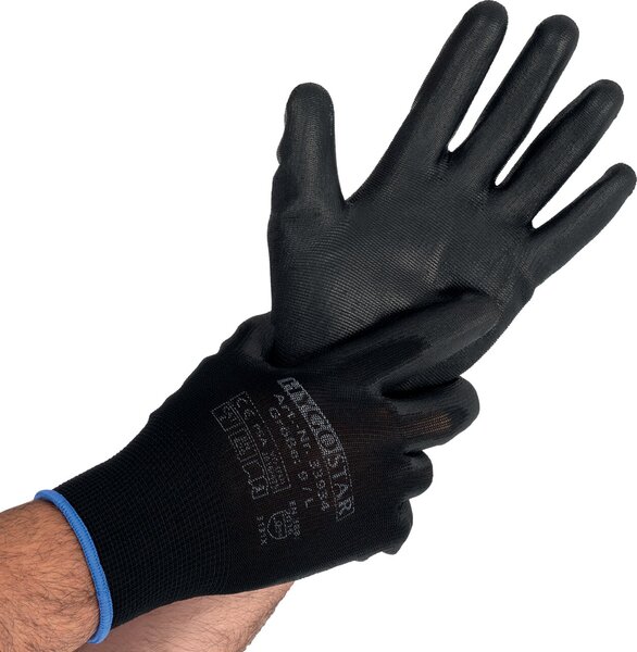 HYGOSTAR Arbeitshandschuh "BLACK ACE", schwarz, XXL