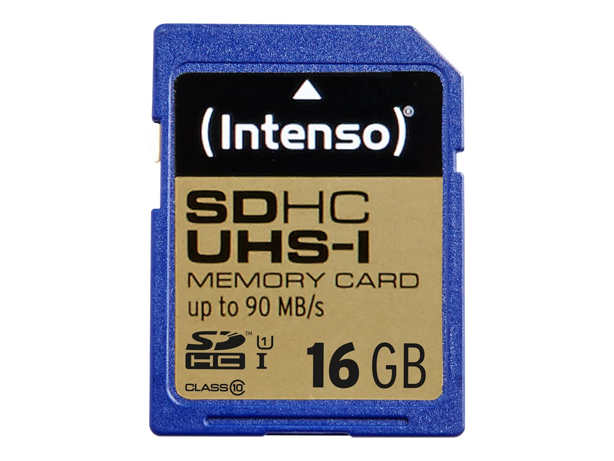 INTENSO SD MicroSD Card 16GB Intenso SD-HC UHS-I Professional