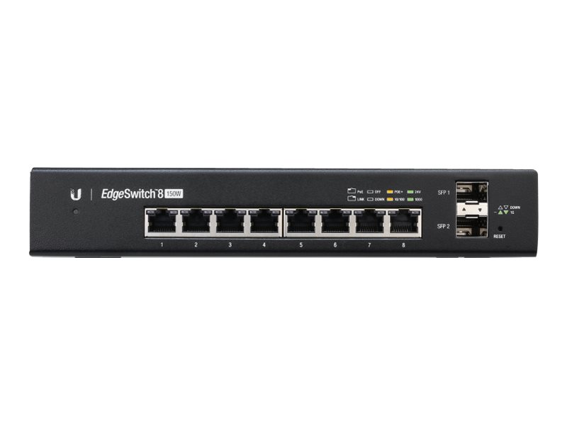 UBIQUITI NETWORKS Ubiquiti EdgeSwitch  8, 150W, 8 Gigabit RJ45 Ports, 2 SFP