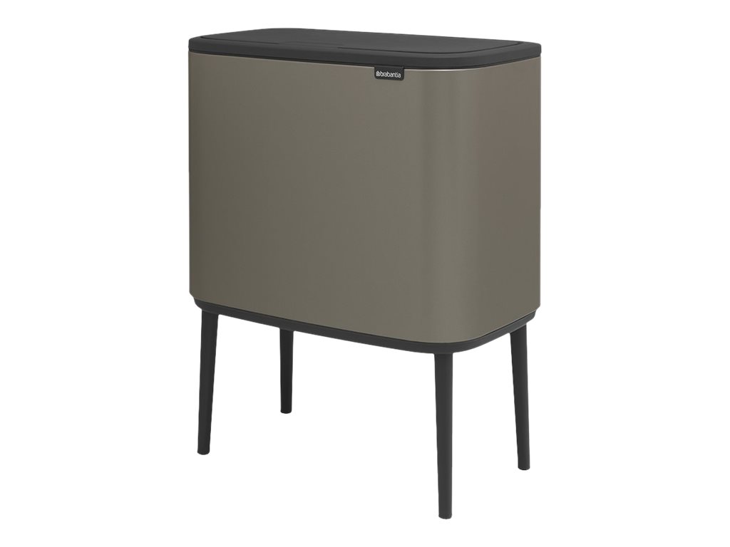 BRABANTIA Mülleimer Bo Touch Bin Platinum, 3 x 11 L