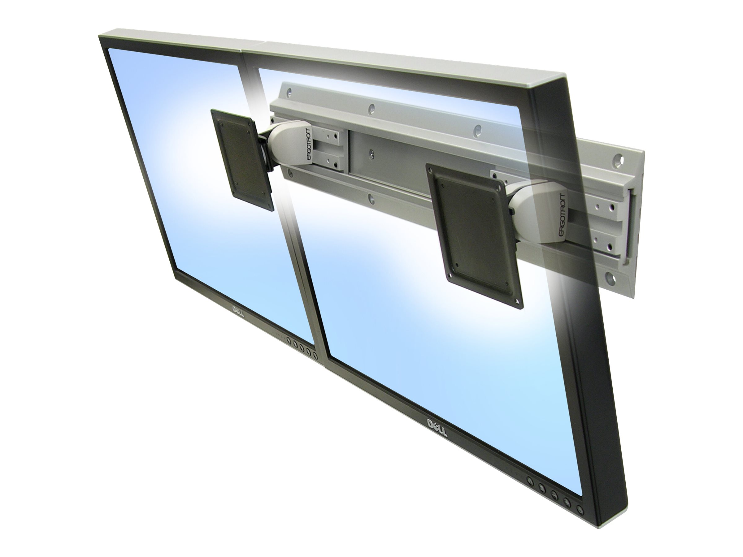 ergotron Monitor-Halterung Neo-Flex 28-514-800 grau für 2 Monitore, Wandhalterung