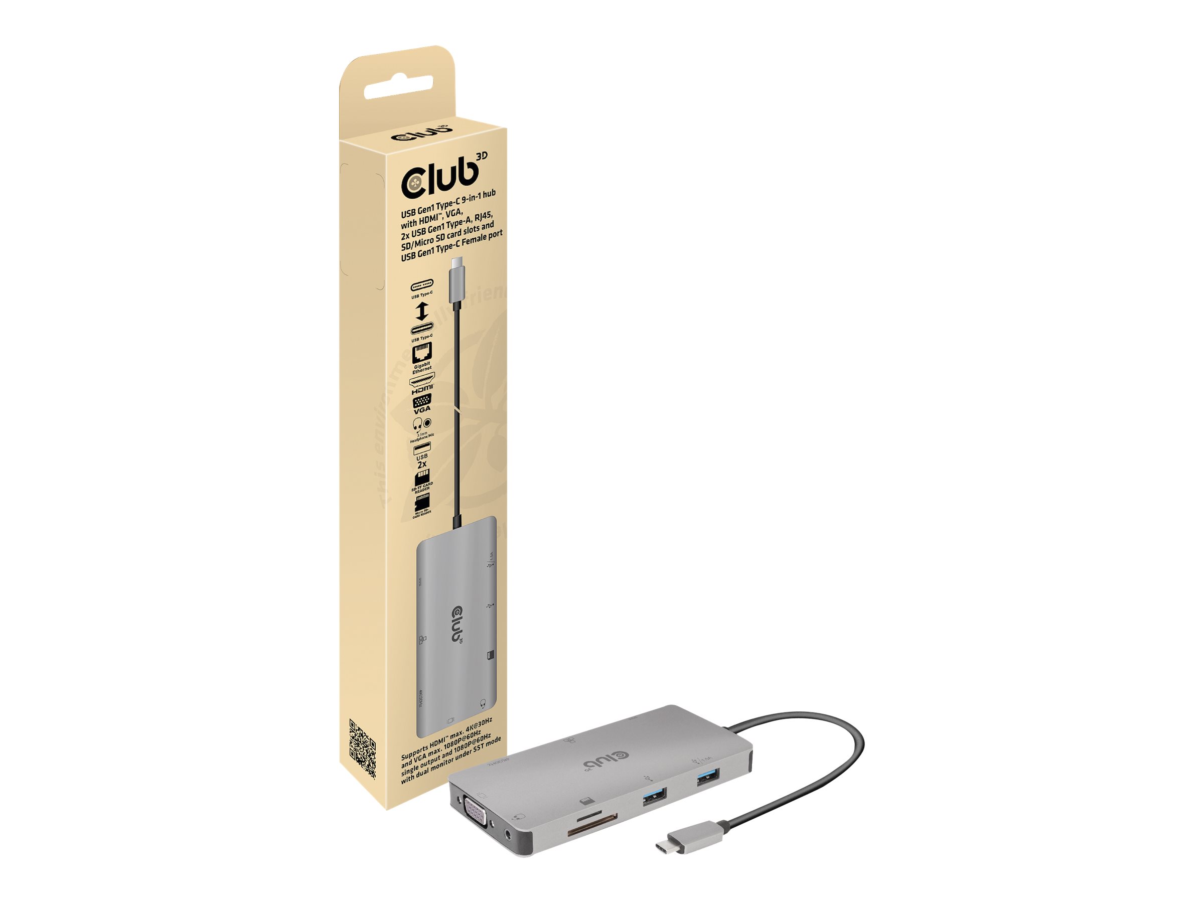 HDMI/VGA/2xUSB/USB-C/RJ45/SD retail HDMI/VGA/2xUSB/USB-C/RJ45/SD retail